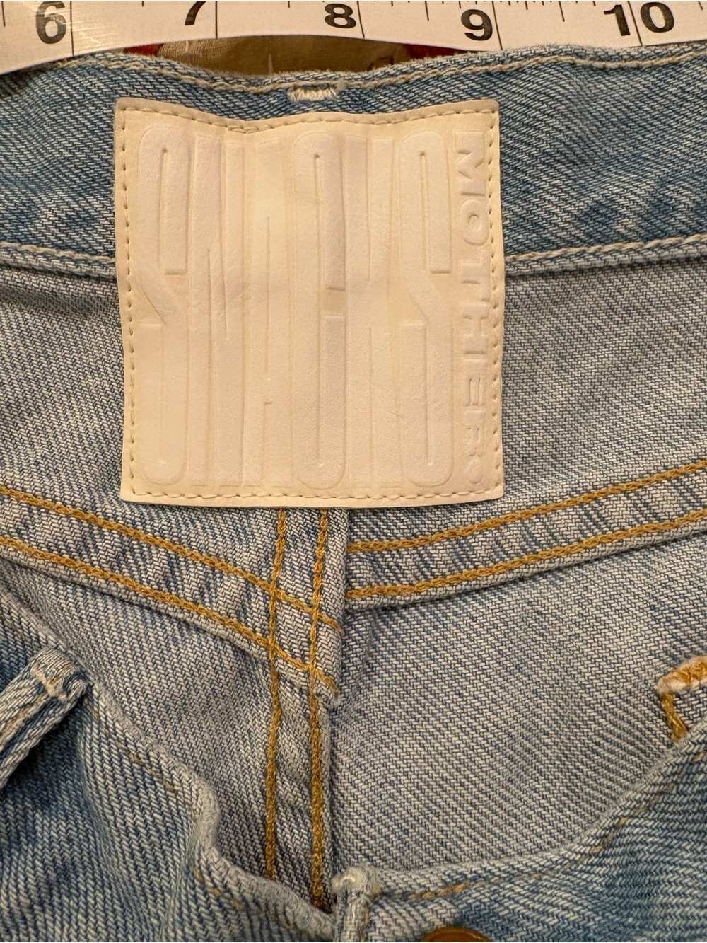 MOTHER Snacks Lil Lemon Twist Jeans NWOT - Picture 7 of 12
